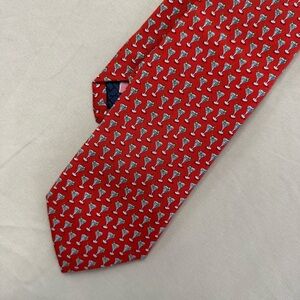 Vineyard Vines Men’s Tie Martha's Vineyard Tie 100% Silk Red Martini Necktie USA